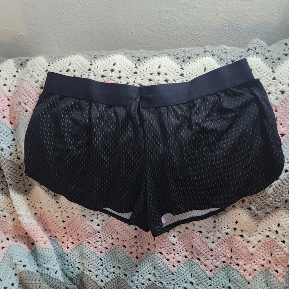 Athletic Works Pants - Athletic Works Black Running Shorts with Subtle Pinstripe